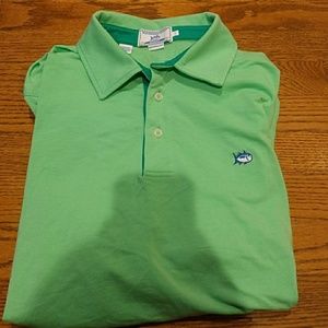 Southern Tide green polo size large